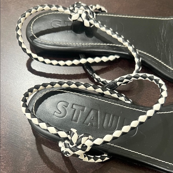 STAUD Monochrome Braided Women's Sandals - Picture 2 of 4